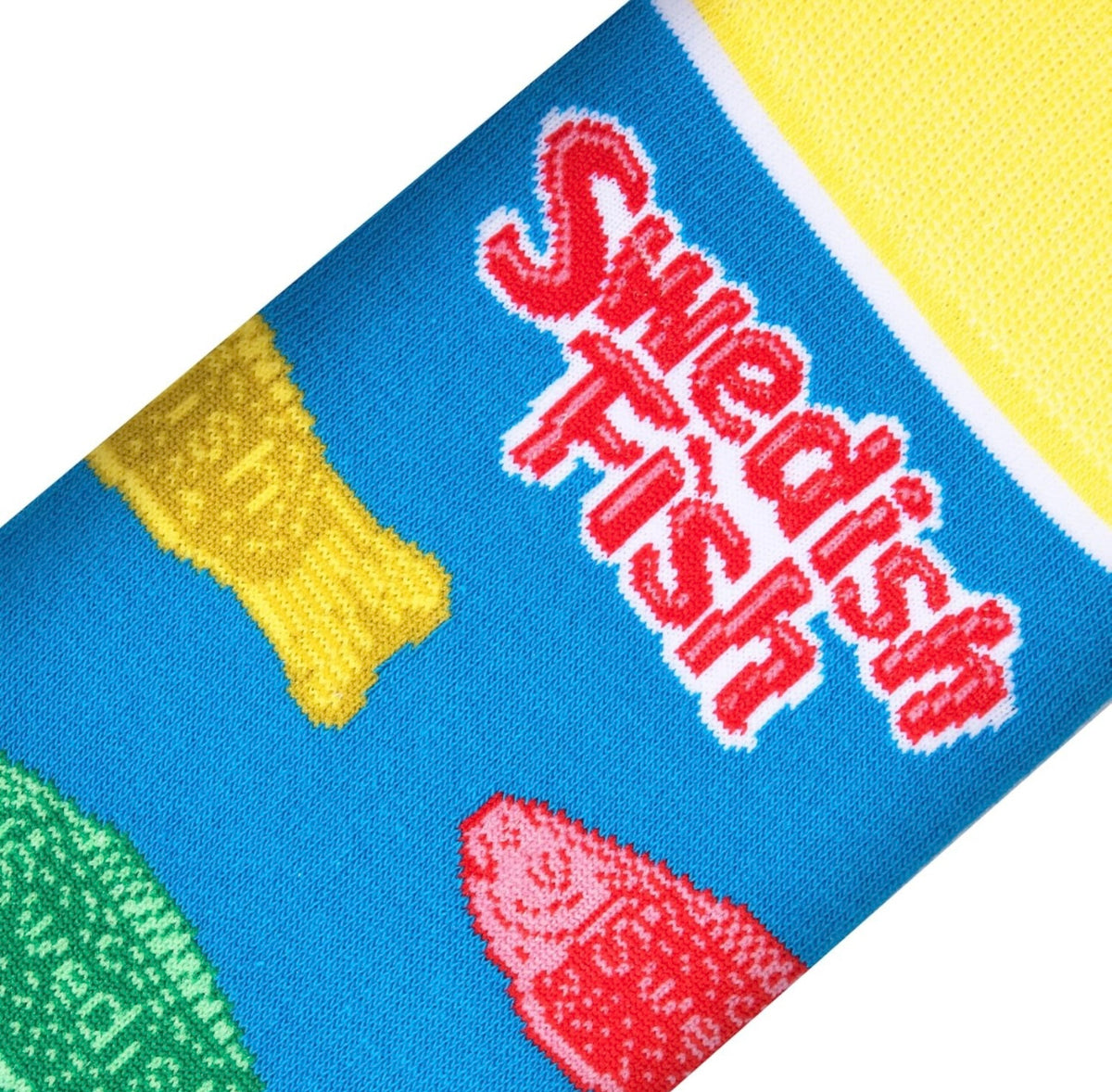 SWEDISH FISH CANDY Unisex Socks Size Large - Novelty Socks And Slippers