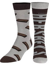 HERSHEY CHOCOLATE BAR Men’s Split Crew Socks ODD SOX Brand - Novelty Socks for Less