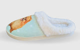 SNUGGS Memory Foam POMERANIAN Dog Non Slip Slippers By E&S Pets (Choose Size) - Novelty Socks And Slippers