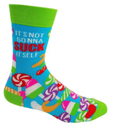 IT’S NOT GONNA SUCK ITSELF Men’s Lollipops & Ice Pops Socks Fabdaz Brand