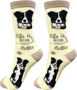 BORDER COLLIE Dog Adult Unisex Socks By E&S Pets Choose Style