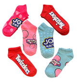 JOLLY RANCHERS Candy Ladies 6 Pair Of Low Show Socks TWIZZLERS, BUBBLE YUM GUM