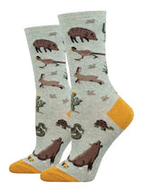 FEELING DESERTED Ladies Socks RABBITS, TURTLES, ROADRUNNER SOCKSMITH Brand