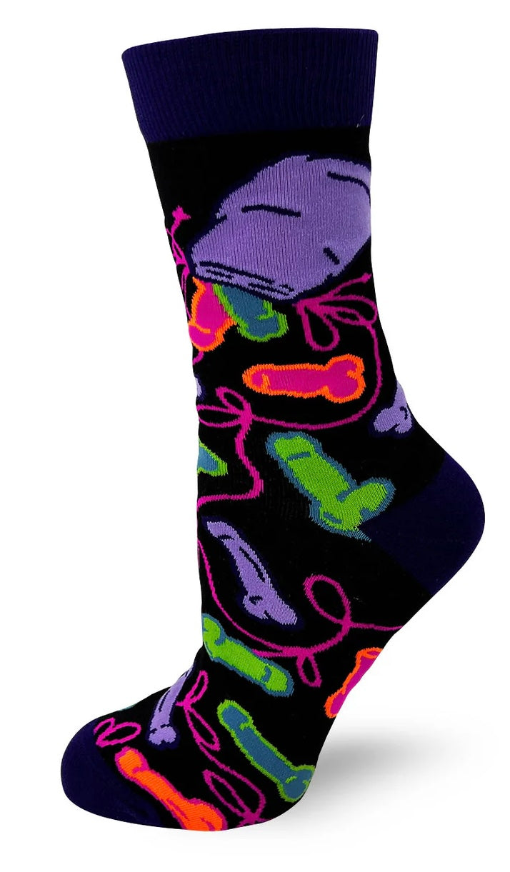 FABDAZ Brand LADIES ‘EAT A BAG OF DICKS’ SOCKS - Novelty Socks And Slippers