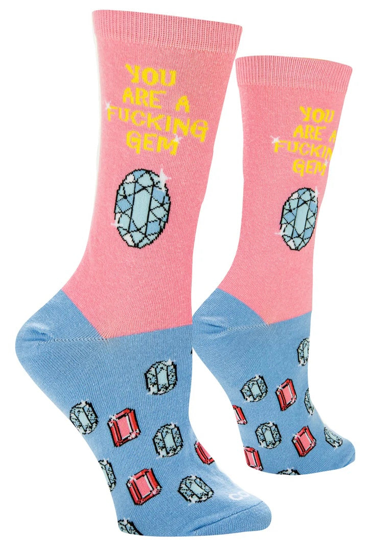 COOL SOCKS Brand Ladies YOU’RE A FUCKING GEM! Socks - Novelty Socks And Slippers