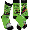 HAPPY HALLOWEEN WITCHES Adult Unisex Socks PRIMITIVES BY KATHY Brand - Novelty Socks And Slippers