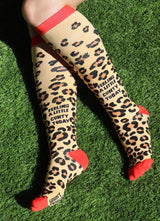 FEELING A LITTLE CUNTY Ladies 15-20 mmHg Compression Socks Groovy Things Brand - Novelty Socks And Slippers