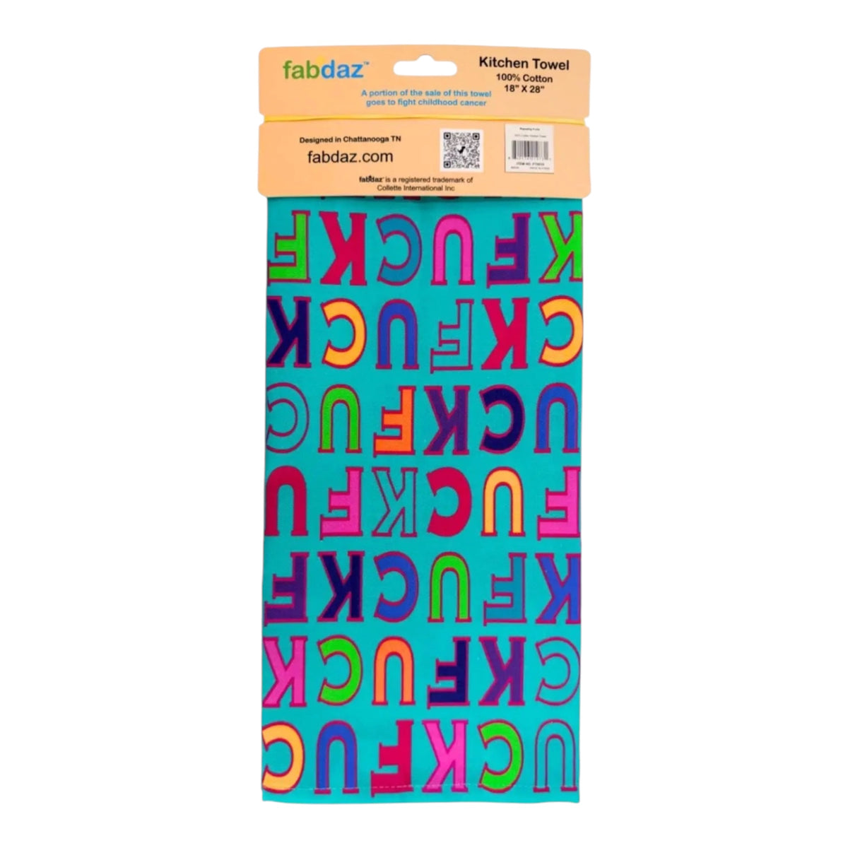FUCK All Over Kitchen Tea Towel FABDAZ Brand