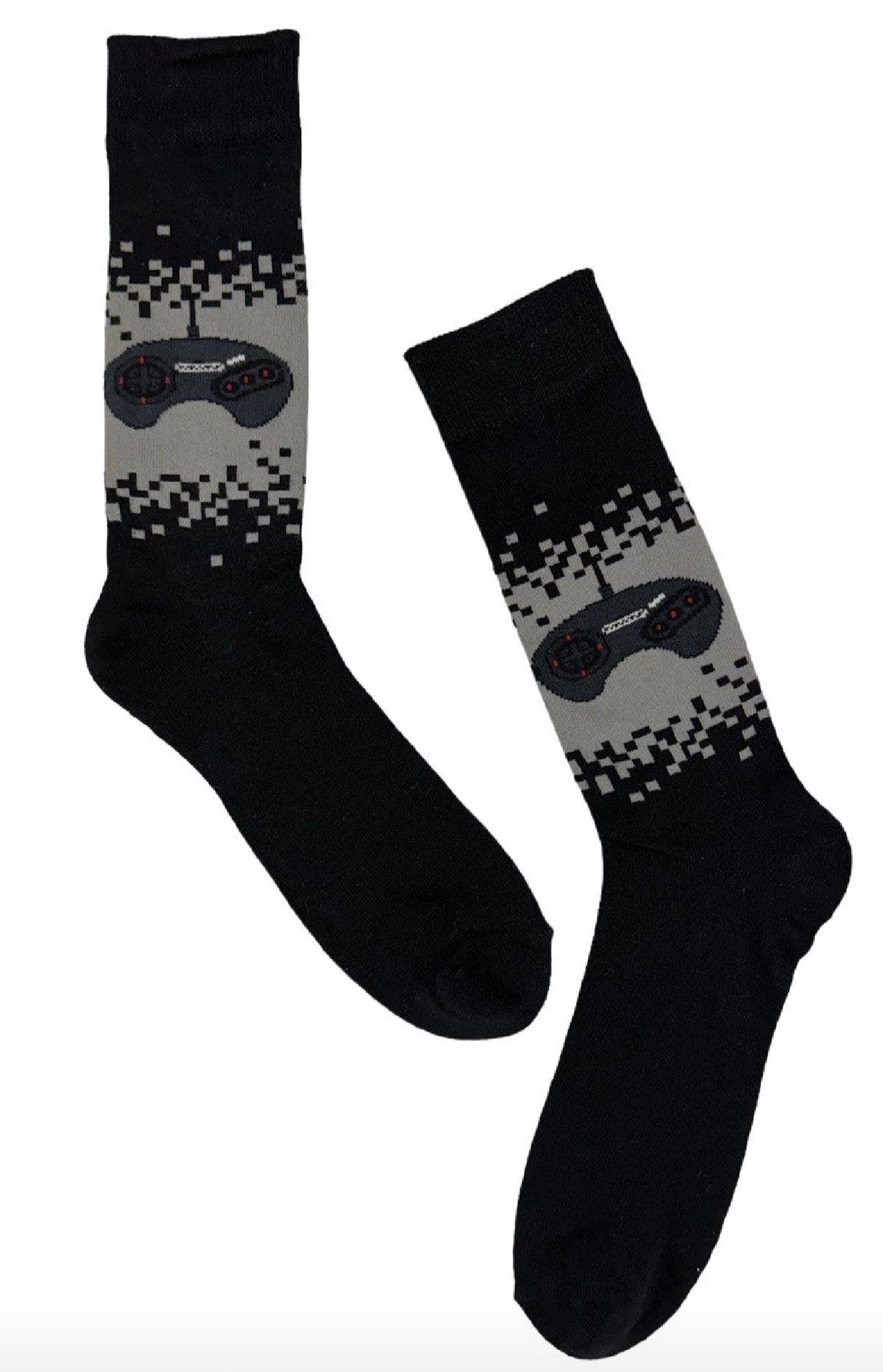 SEGA GENESIS Men’s Crew Socks With CONTROLLERS 16-BIT, Yeah I’m A Player (Choose Style)