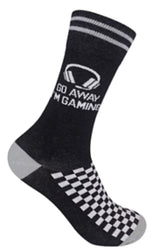 FUNATIC Brand Unisex ‘GO AWAY I’M GAMING’ Socks With HEADPHONES - Novelty Socks for Less
