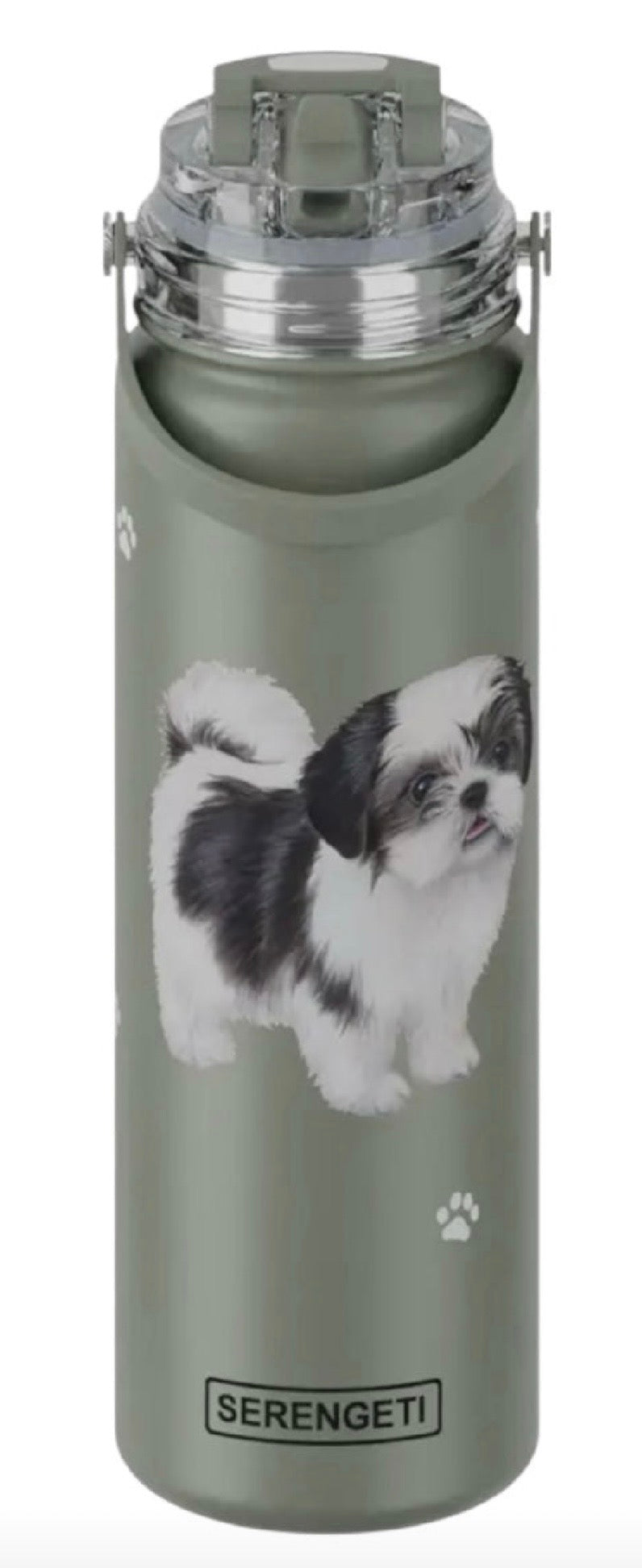 Dog & Cat Stainless Steel 24 Oz. Water Bottle By E&S Pets (Choose Breed) - Novelty Socks And Slippers