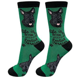 SCOTTISH TERRIER DOG Adult Unisex Socks By E&S Pets 'SCOTTIE' (Choose Style) - Novelty Socks And Slippers