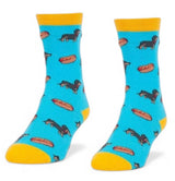 DACHSHUNDS & WIENERS ADULT UNISEX SOCKS (HOT DOGS) HEADLINE BRAND SOCKS SIZE S/M - Novelty Socks And Slippers