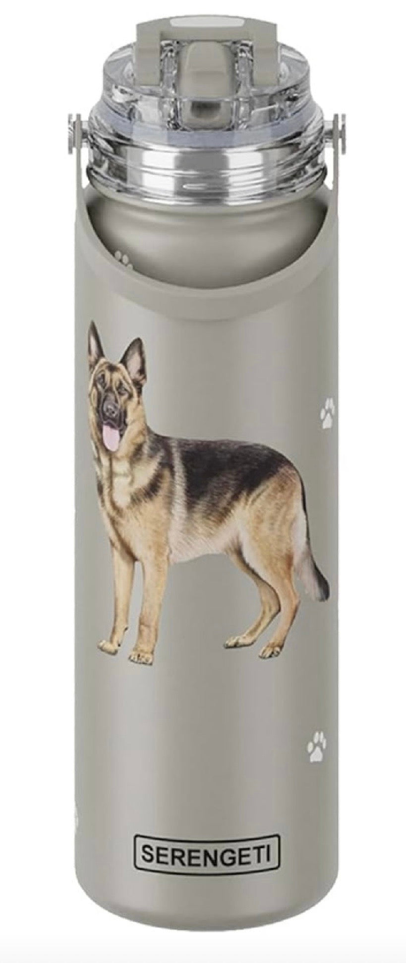 Dog & Cat Stainless Steel 24 Oz. Water Bottle By E&S Pets (Choose Breed) - Novelty Socks And Slippers