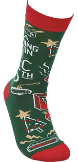 PRIMITIVES BY KATHY Unisex CHRISTMAS Socks ‘I’M A MORNING PERSON ON DEC 25th’ - Novelty Socks for Less
