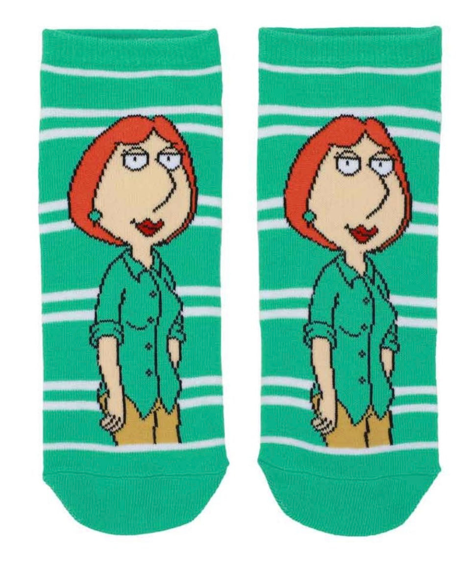 FAMILY GUY TV Show Ladies 5 Pair Of Ankle Socks ‘FRIGGIN’ SWEET’ BIOWORLD Brand - Novelty Socks And Slippers