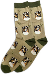 AUSTRALIAN SHEPHERD Dog Adult Unisex Socks By E&S Pets Choose Style