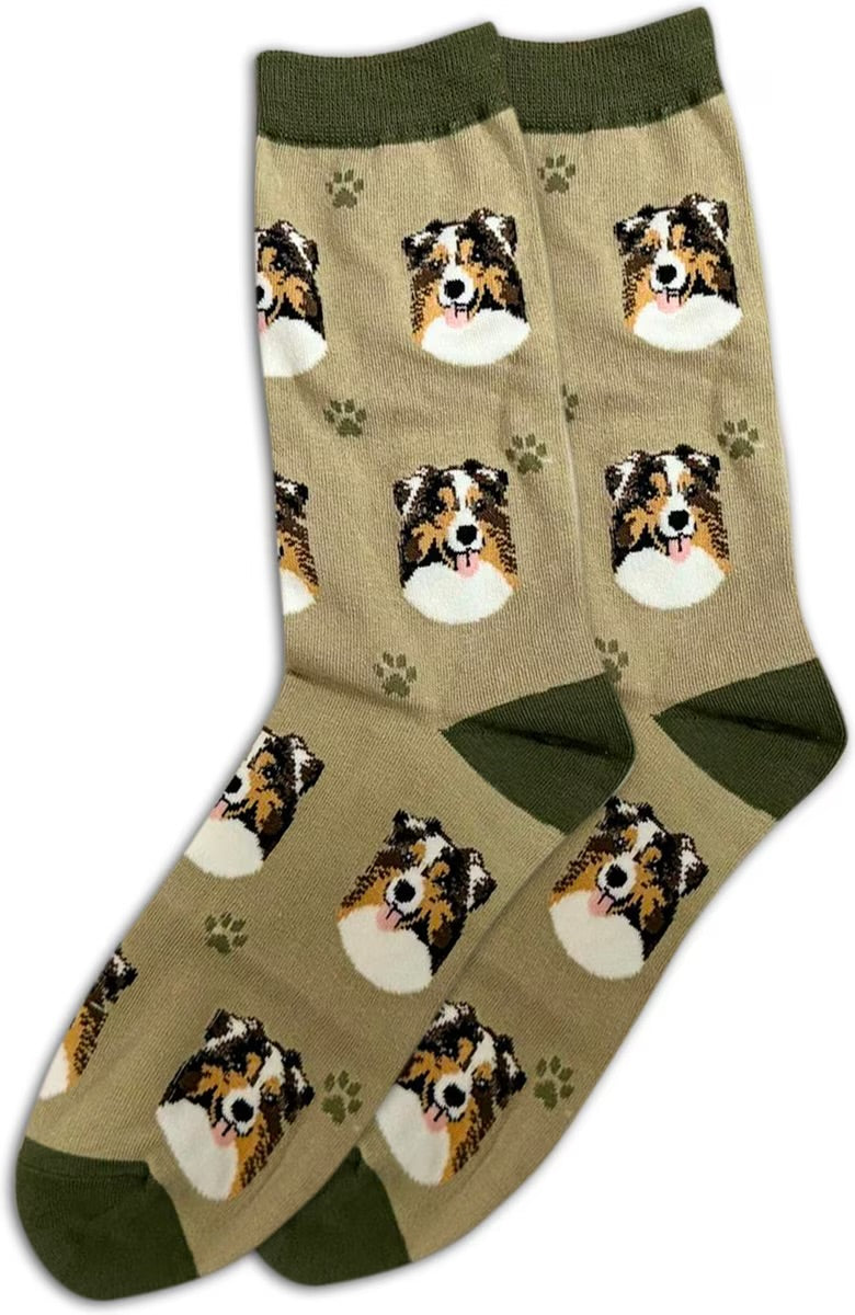 AUSTRALIAN SHEPHERD Dog Adult Unisex Socks By E&S Pets Choose Style