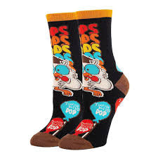 TOOTSIE ROLL POP Ladies Socks MR. OWL Oooh Yeah Brand 'POPS POPS POPS POPS'