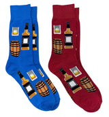 FOOZYS Brand Men’s BOURBON 2 Pair Of Socks - Novelty Socks And Slippers