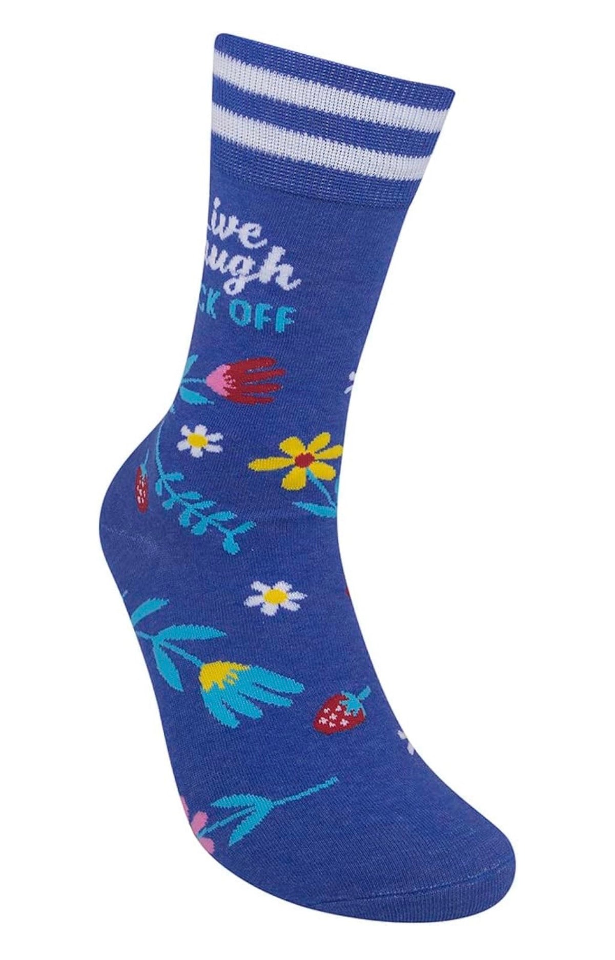 LIVE LAUGH FUCK OFF Adult Unisex Socks FUNATIC Brand - Novelty Socks And Slippers