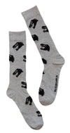 JURASSIC PARK Movie Men's T-Rex Socks T-REX HEADS ALL OVER - Novelty Socks And Slippers