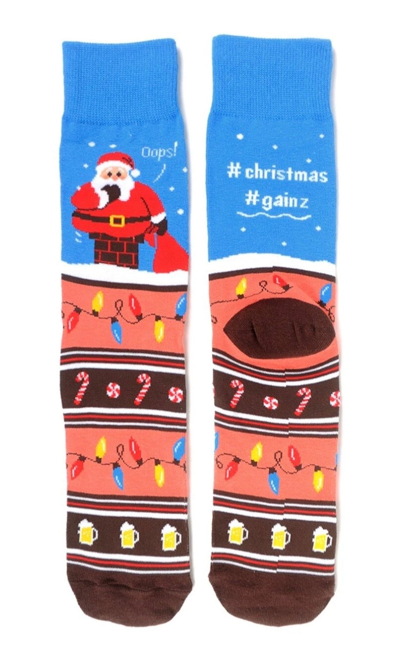 CHRISTMAS Men's Crew Socks PARQUET Brand (CHOOSE FROM 17 STYLES)