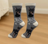 DOBERMAN Dog Adult Unisex Socks By E&S Pets Choose Style
