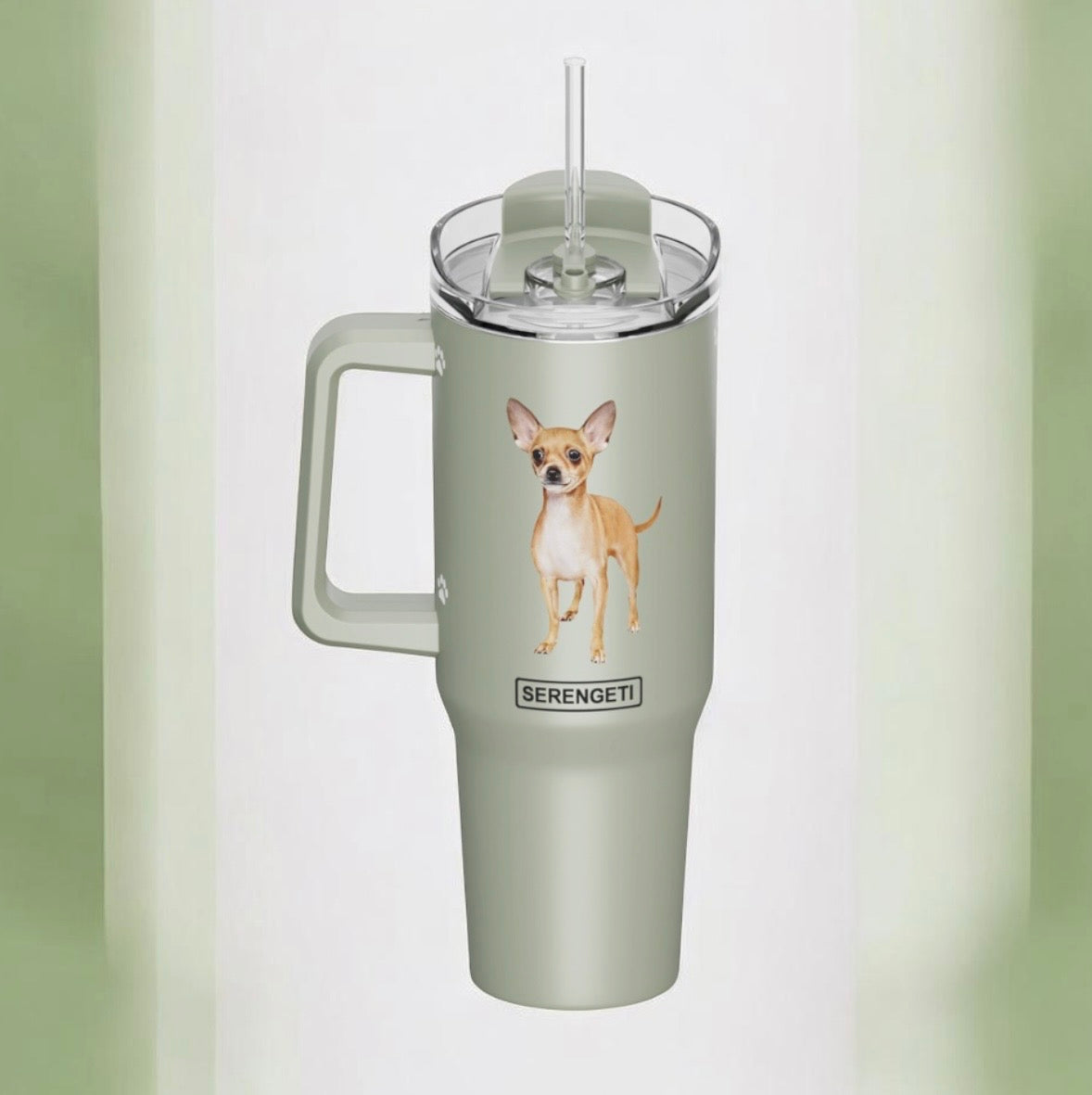 Dog & Cat Stainless Steel Ultimate 40 Oz. Tumbler Hot & Cold Travel Mug By E&S Pets (Choose Breed)