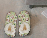 COMFIES BRAND Ladies SHIH TZU (FAWN, TAN) Non-Skid Slippers - Novelty Socks for Less