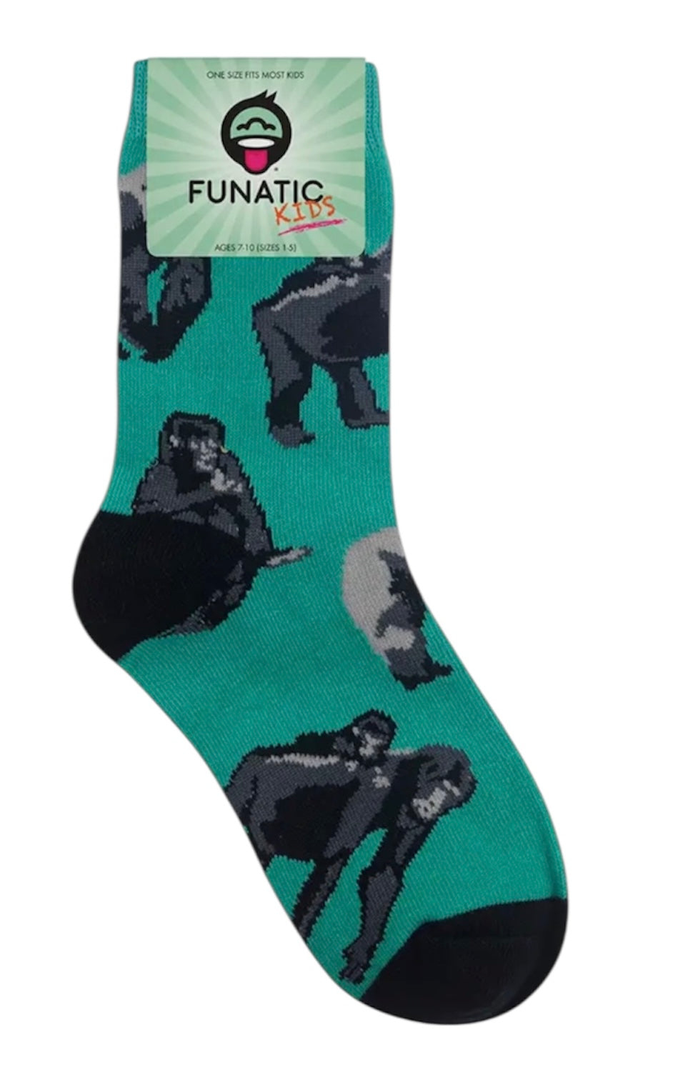 GORILLA Unisex Kids Socks FUNATIC Brand - Novelty Socks And Slippers