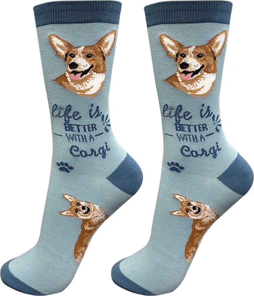 WELSH CORGI Dog Adult Unisex Socks By E&S Pets Choose Style