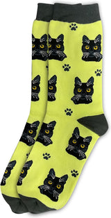 BLACK CAT Adult Unisex Socks By E&S Pets Choose Style