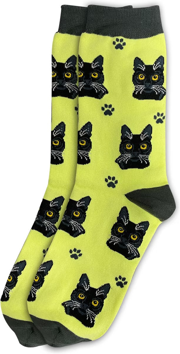 BLACK CAT Adult Unisex Socks By E&S Pets Choose Style