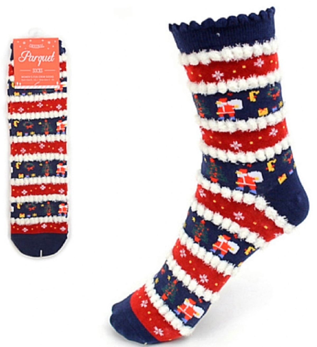 CHRISTMAS Ladies Crew Socks PARQUET BRAND (Choose Style)