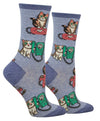 CAT CALLS Ladies CATS & TELEPHONES Socks SOCKSMITH Brand
