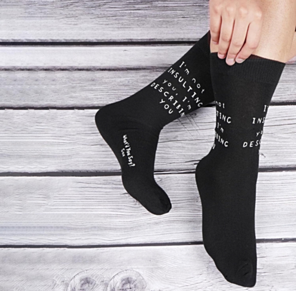 WHAT’D YOU SAY? Unisex ‘ONCE UPON A TIME F*CK YOU. THE END.’ Socks - Novelty Socks And Slippers