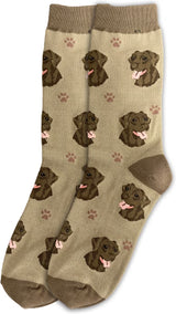 CHOCOLATE LABRADOR Dog Adult Unisex Socks By E&S Pets Choose Style