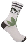 FUNATIC Brand Unisex MARIJUANA Socks ‘WEED IS DOPE’ - Novelty Socks for Less