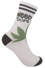 FUNATIC Brand Unisex MARIJUANA Socks ‘WEED IS DOPE’ - Novelty Socks for Less