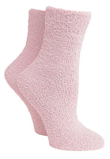 COZY PLUSH Ladies Crew Socks (CHOOSE COLOR) - Novelty Socks And Slippers