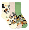 DISNEY Ladies 3 Pair Of Harvest Thanksgiving Socks Mickey, Minnie, Goofy
