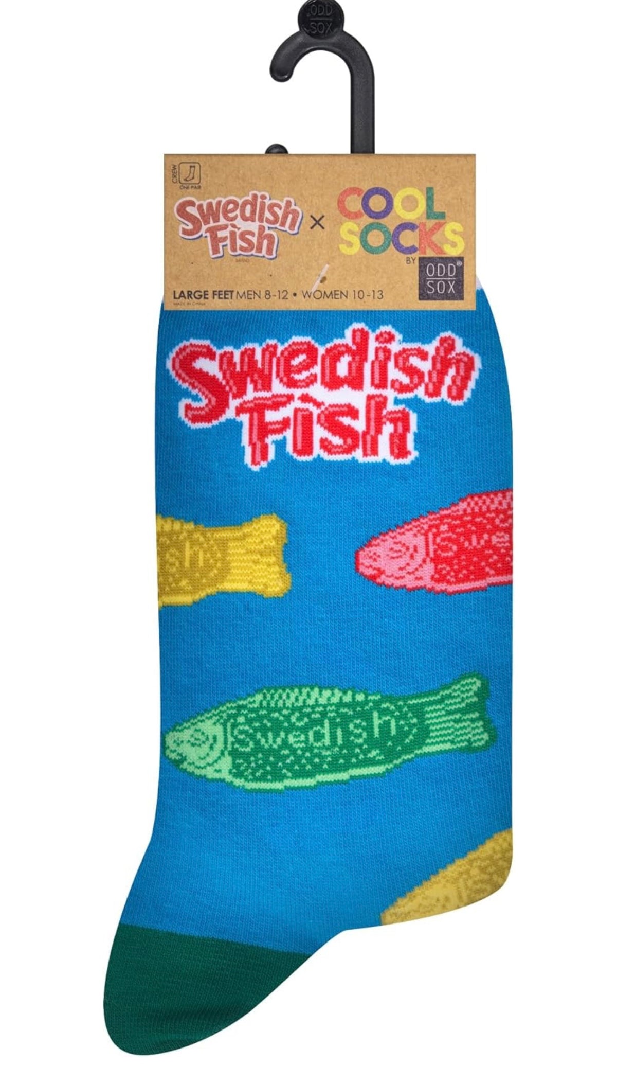 SWEDISH FISH CANDY Unisex Socks Size Large - Novelty Socks And Slippers