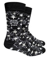 GROOVY THINGS Co. Brand Men’s KICK TODAY IN THE DICK Socks - Novelty Socks And Slippers