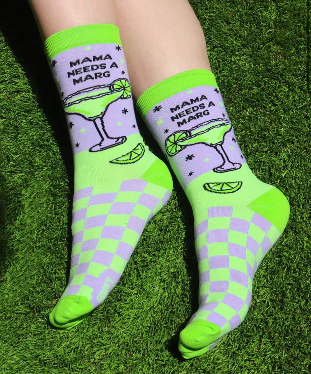 GROOVY THINGS Brand Ladies MARGARITA Socks Mama Needs A Marg - Novelty Socks And Slippers