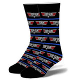 TOP GUN Unisex 2 Pair Of Socks 1986 Volleyball Tournament ODD SOX Brand - Novelty Socks And Slippers
