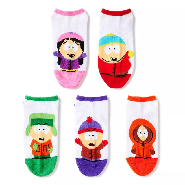 SOUTH PARK Ladies 5 Pair Of No Show Socks CARTMAN, WENDY, STAN - Novelty Socks And Slippers