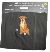 URBAN ATHLETICS Ladies PIT BULL High Rise Leggings With Pockets E&S Pets - Novelty Socks And Slippers