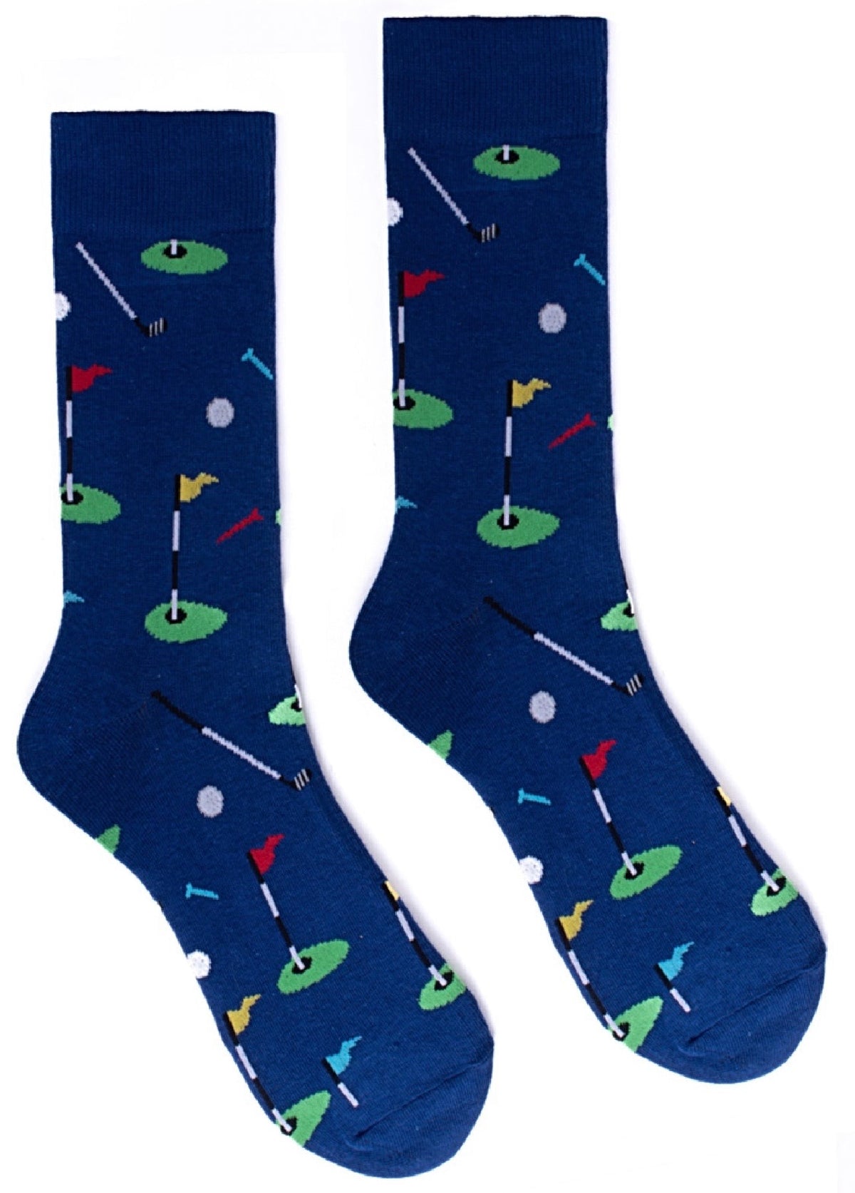 GOLF Men’s Socks Parquet Brand GOLF BALLS & CLUBS (CHOOSE COLOR) - Novelty Socks And Slippers