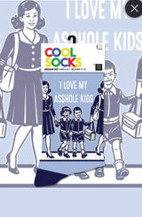 COOL SOCKS Brand Unisex I LOVE MY ASSHOLE KIDS Socks Medium Feet - Novelty Socks And Slippers